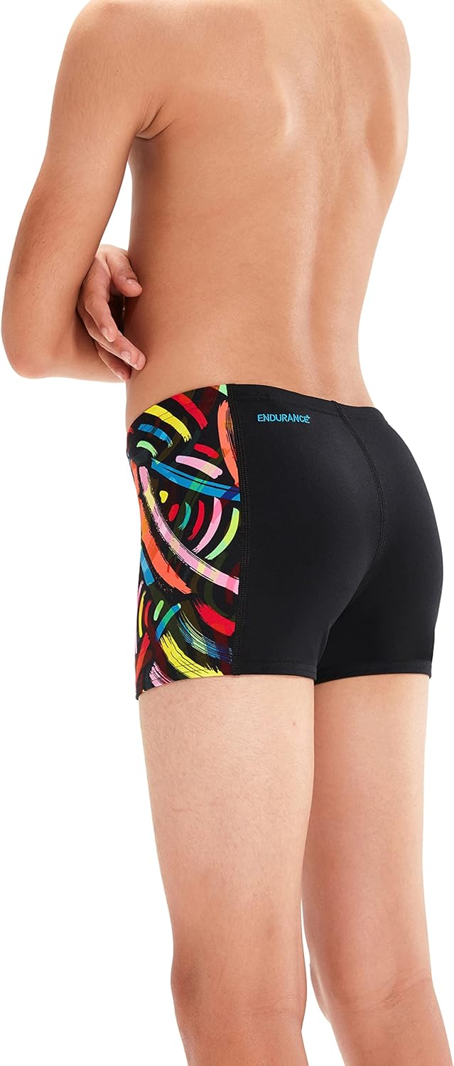 Speedo DIGI ALOV PANL ASHT JM Black/RED BLK/VLCORG/FLUGRN/BRTYEL/LPIS1 9-10 Jahre Schwarz/Red, 9-10