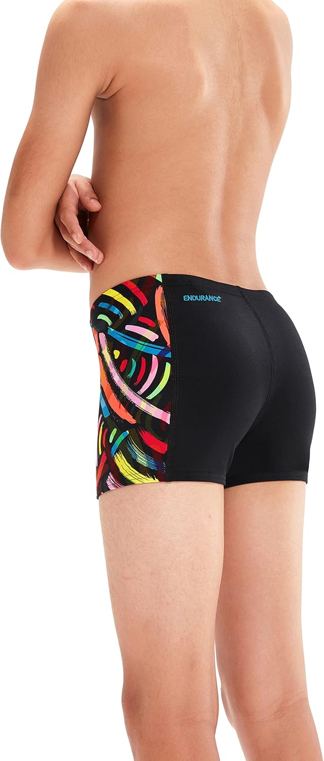 Speedo DIGI ALOV PANL ASHT JM Black/RED BLK/VLCORG/FLUGRN/BRTYEL/LPIS1 13-14 Jahre Schwarz/Red, 13-1