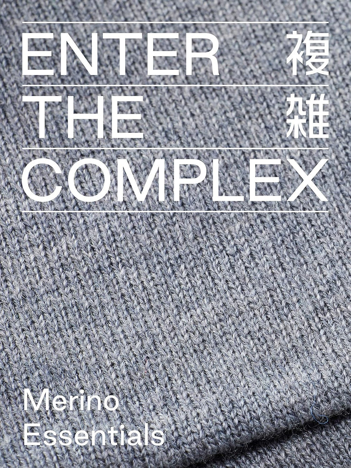 Enter the Complex® Armstulpen, Pulswärmer mit Daumenloch, Merino Wolle, Damen und Herren Grau, Grau