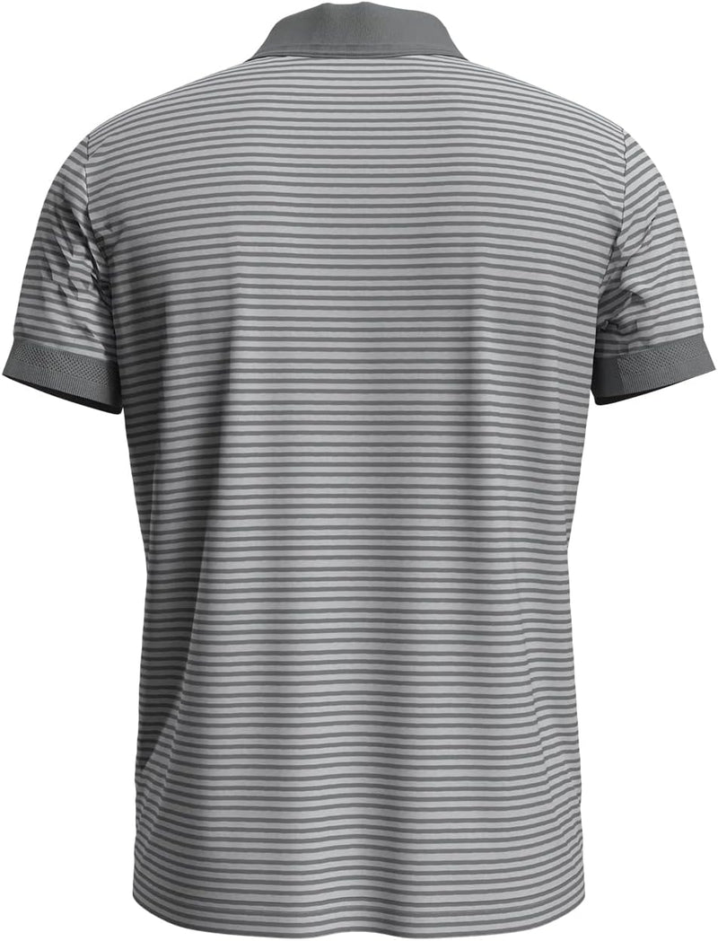 Odlo Herren Nikko_550312 Kurzarm Polo Shirt XL Odlo Concrete Grey - Odlo Silver Grey - Stripes, XL O