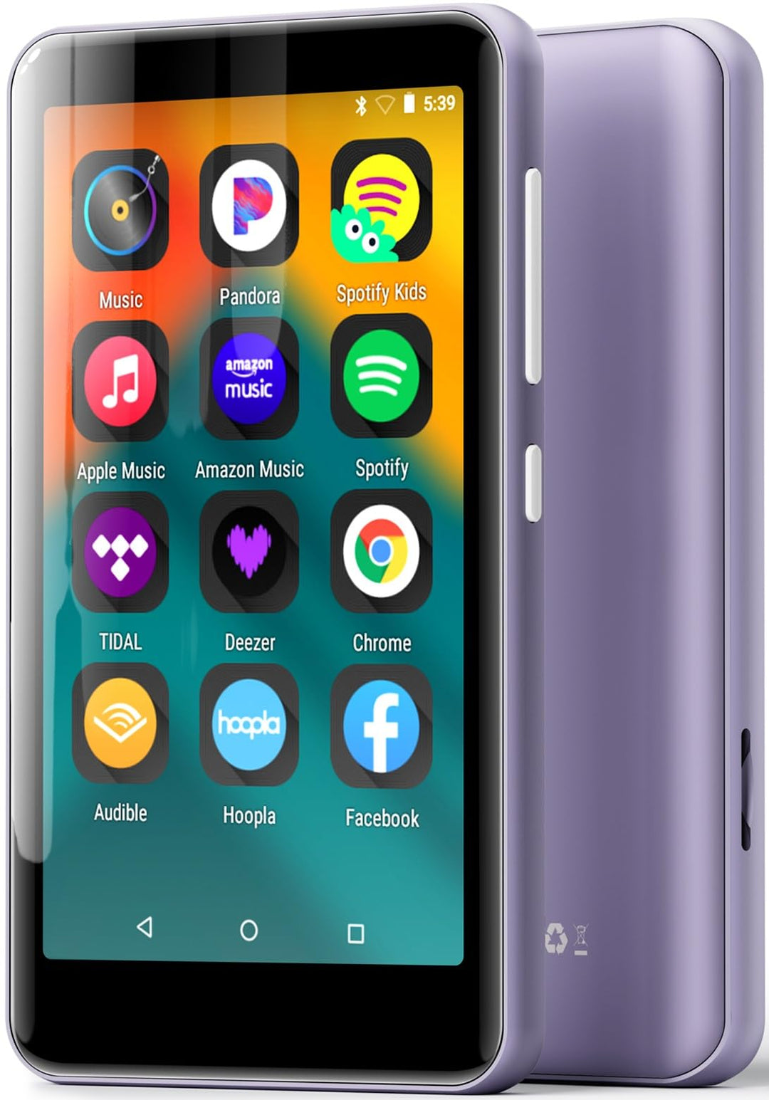 innioasis 16 GB MP3-Player mit Bluetooth und WLAN, MP3-Player, Apple Music, 4 Zoll Touchscreen, Andr
