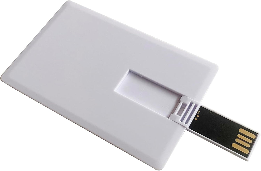 USB Stück Speicherstick 10 Stück, Kreditkarten-Design weiss 4 GB 4 GB weiss, 4 GB weiss