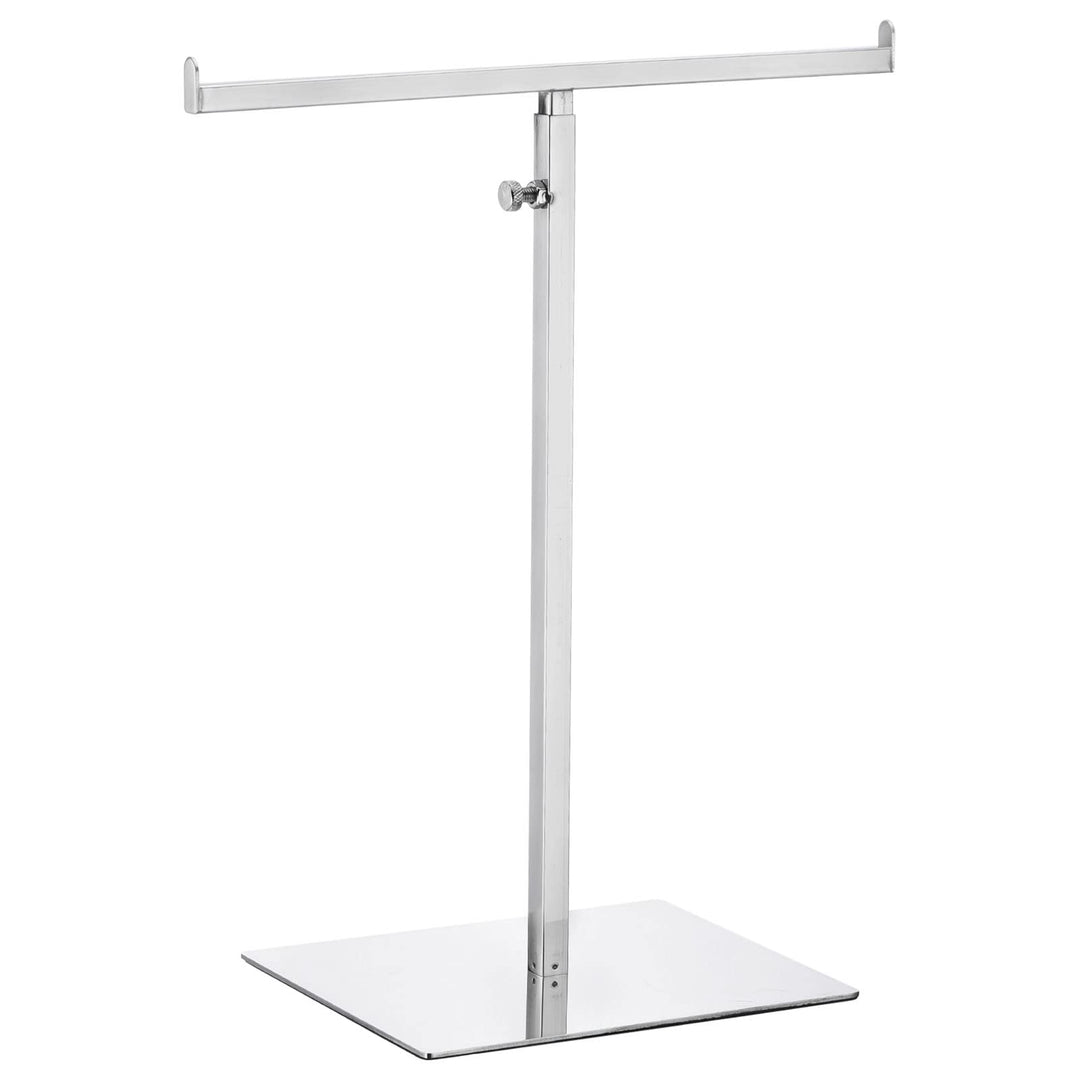 sourcing map Geldbeutel Anzeige Stand T Geformt Metall Einstellbar Handtasche Rack Doppelt Haken Hal
