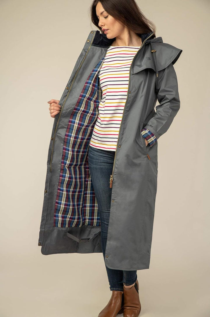 Lighthouse Outback - Damen Regenmantel - lang - wasserdicht 36 Urban Grau, 36 Urban Grau