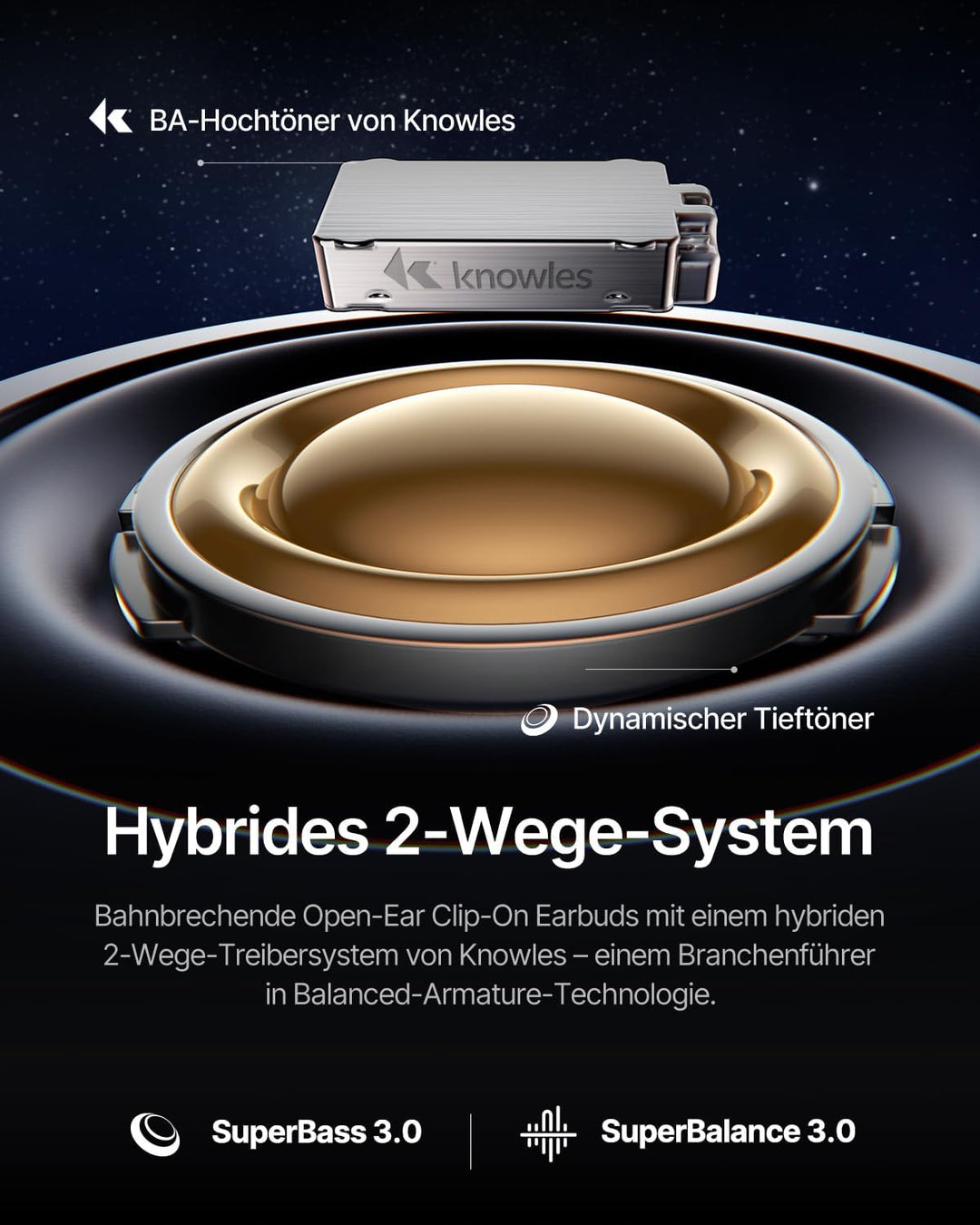 Baseus Inspire XC1 Open-ear Kopfhörer, Sound by Bose, Cloud-Komfort Open Earbuds mit Dolby Audio | H