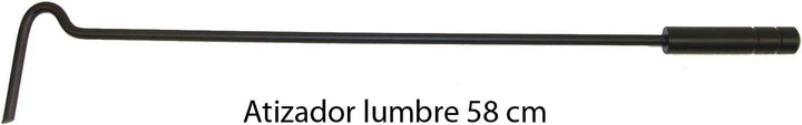Imex El Zorro 10046 Kamin-Set, quadratisch, Zubehör aus Edelstahl und Blasebalg, 50 x 20 x