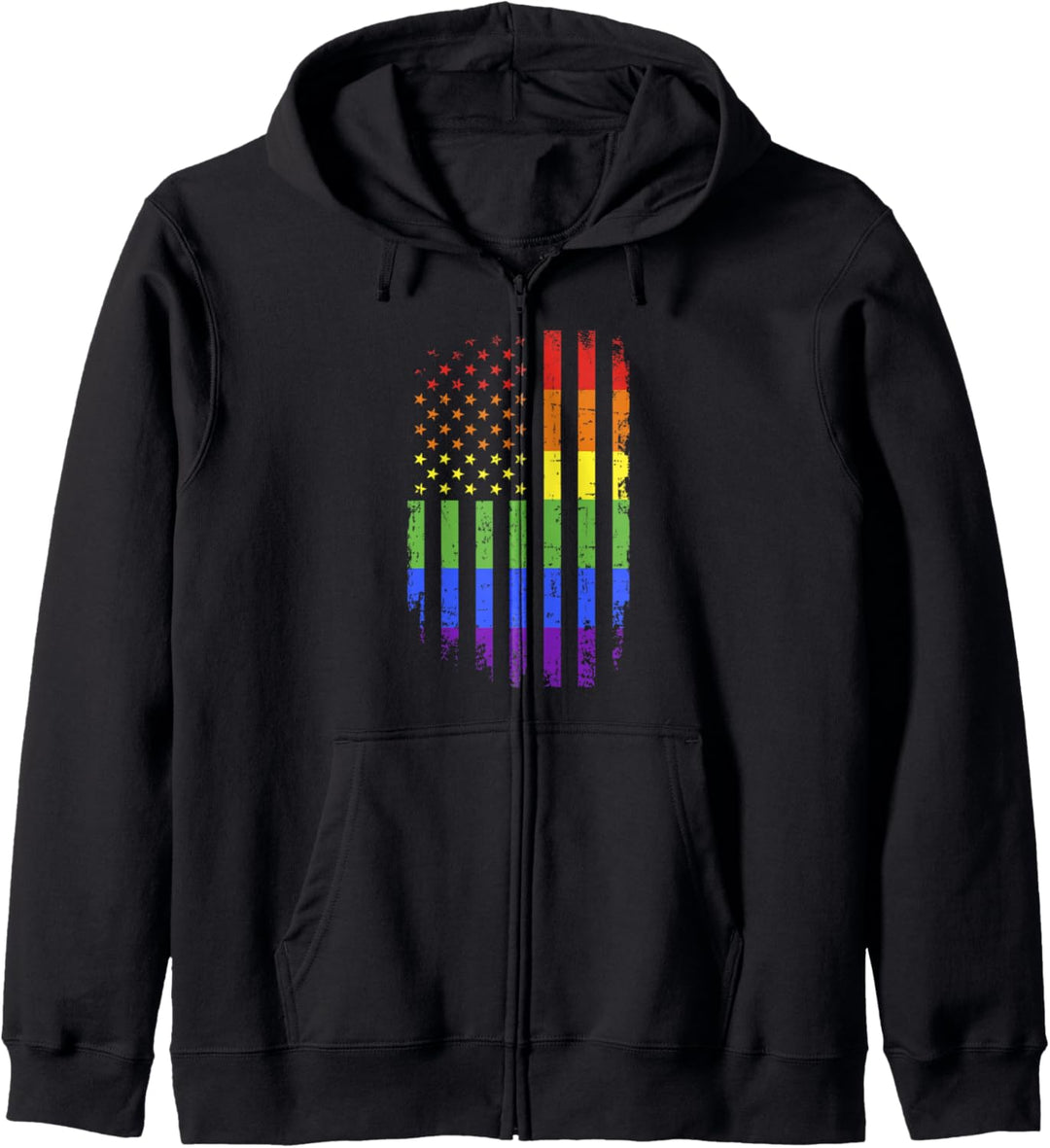 Homosexuell lesbisch Pride month Regenbogen USA Flagge Kapuzenjacke