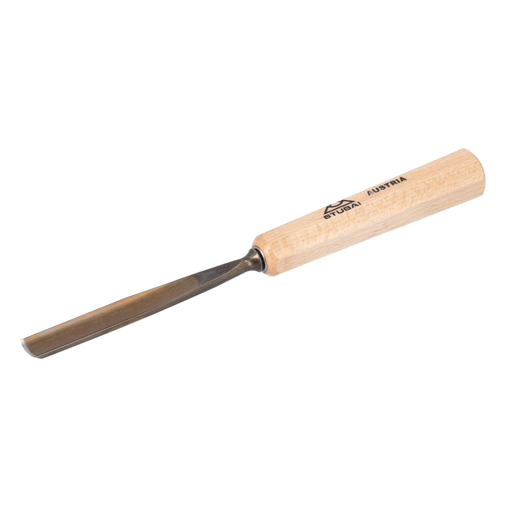 STUBAI Stemmeisen Stechbeitel Serie 52 - Form 4 | Gerades Flacheisen - 12 mm, mit Holzgriff, zum Vor