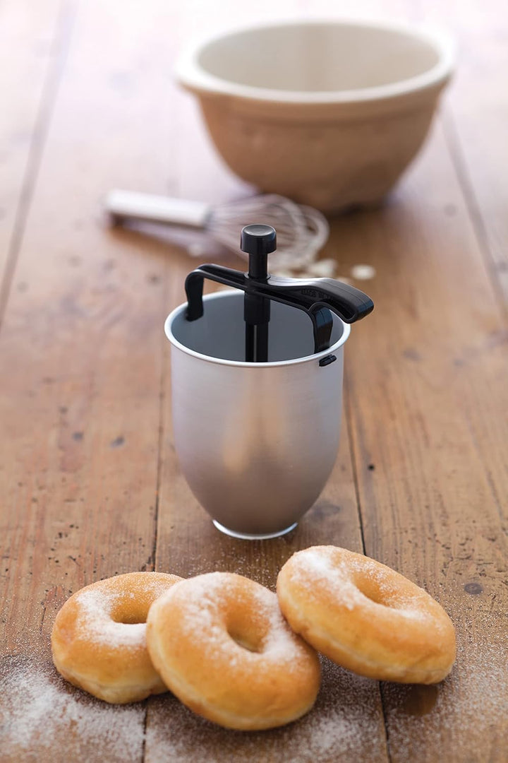 KitchenCraft Home Made Antihaft-Krapfen / Pfannkuchen-Teigportionierer mit Rezepten in Geschenkbox,