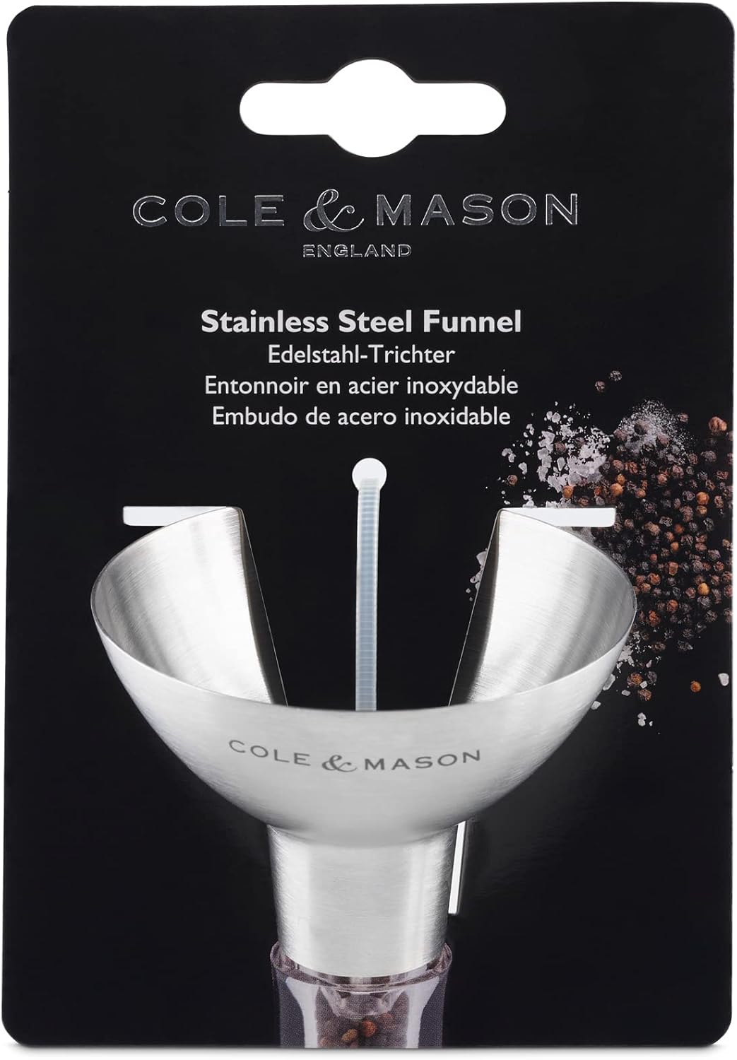 Cole & Mason H121808 Cambridge Gewürzregal mit 16 Gewürzgläsern, 360 Gewürzkarussell/Gewürzregal Ste