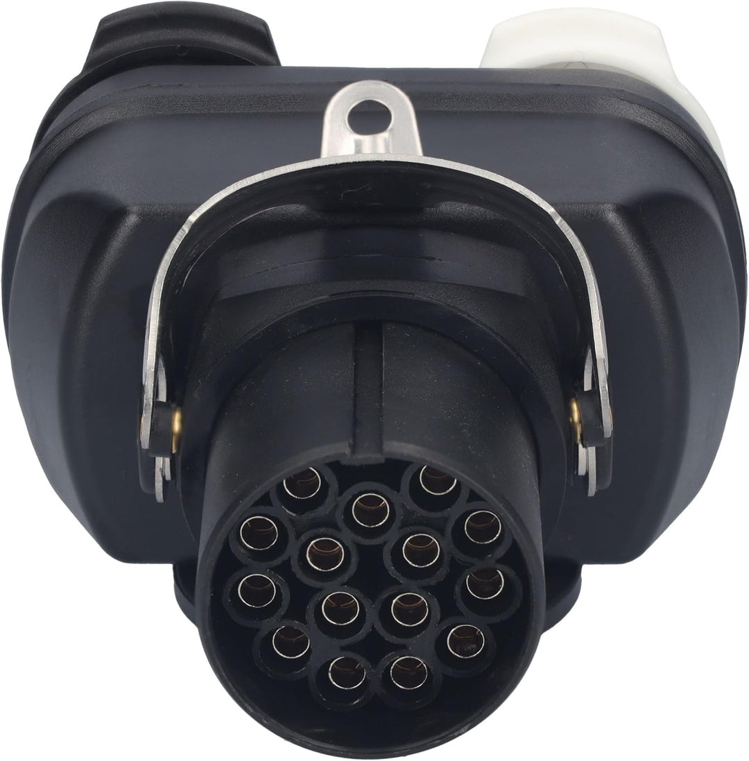 SAMETRUCK 24V LKW Kurzadapter 15pol auf 2X 7pol Stecker Steckdose Adapter Anhänger Trailer Auflieger