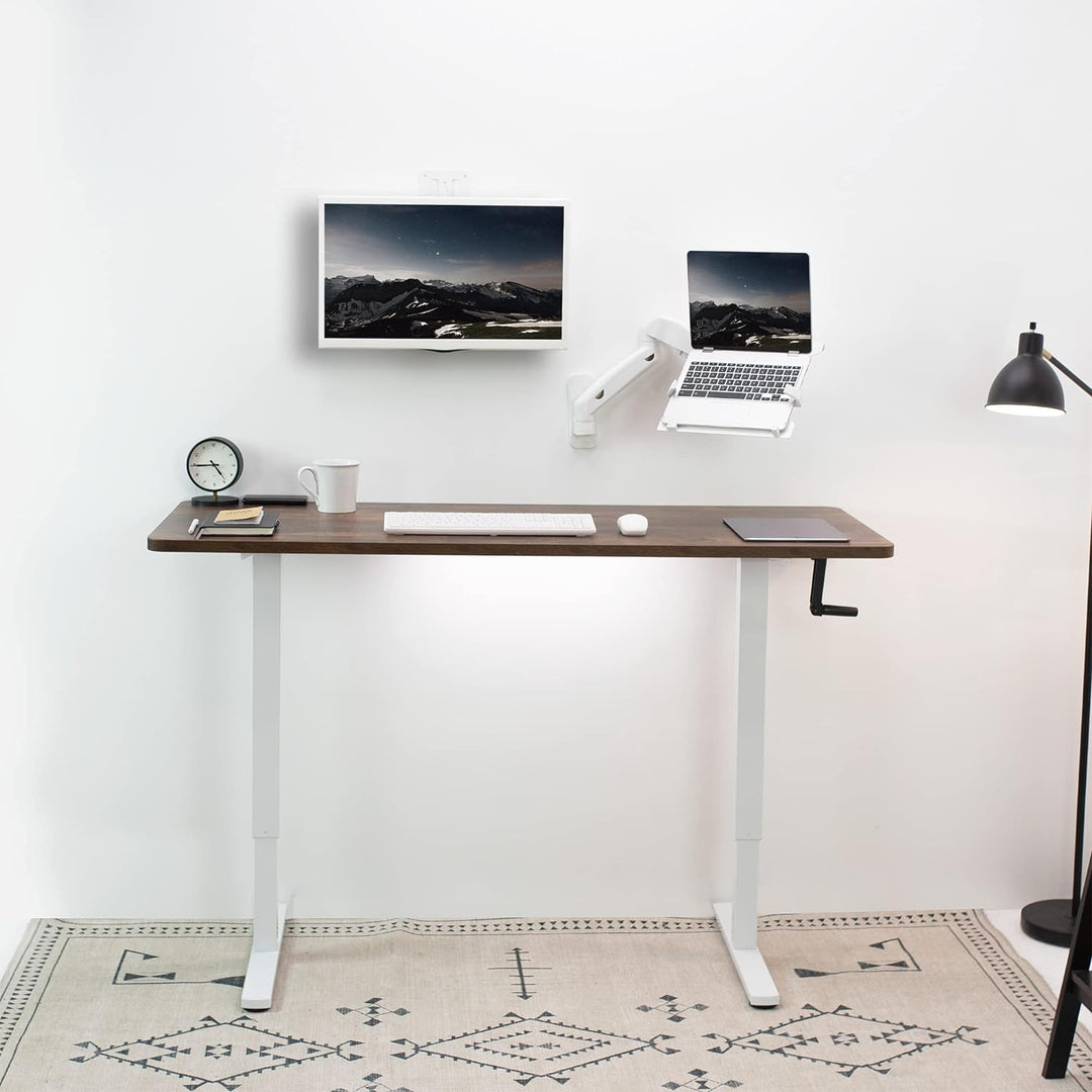 VIVO Wandhalterung für stehende Arbeitsplätze, höhenverstellbar, für 1 Bildschirm mit max. VESA 100