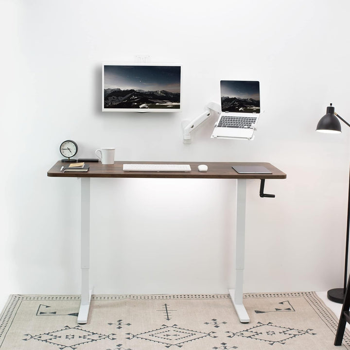 VIVO Wandhalterung für stehende Arbeitsplätze, höhenverstellbar, für 1 Bildschirm mit max. VESA 100