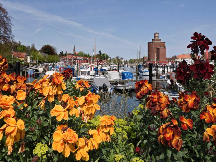 CALVENDO Puzzle Eckernförde - Am Hafen 1000 Teile Lege-Grösse 64 x 48 cm Foto-Puzzle Bild von Klaus
