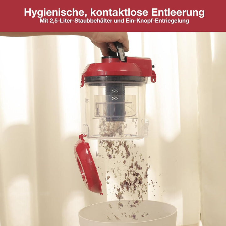 Akitas C10P 900W Beutelloser Staubsauger ohne Beutel – Mit Deutscher Wessel Werk D320 Hartbodenbürst