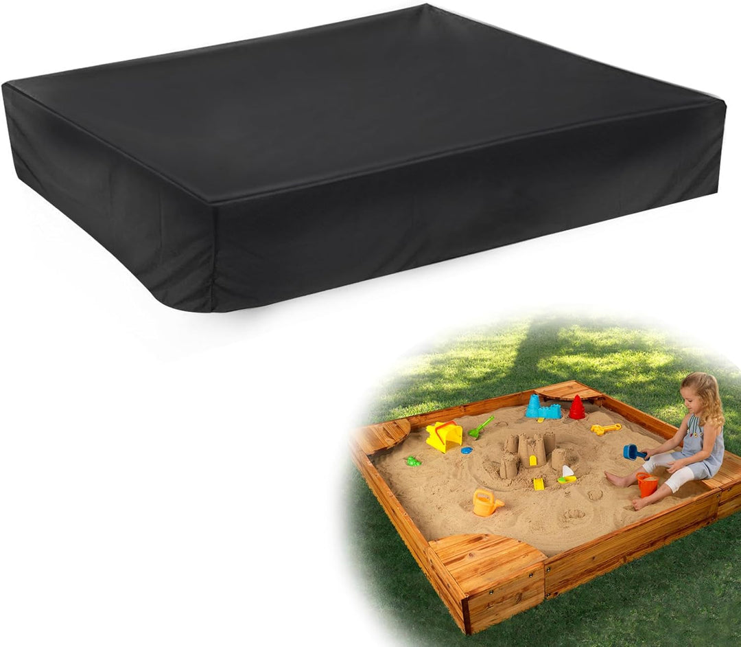 Herbst Sandkasten Abdeckung 200x200cm Wasserdicht 210D Oxford-Stoff Kordelzug Sandkastenabdeckung fü
