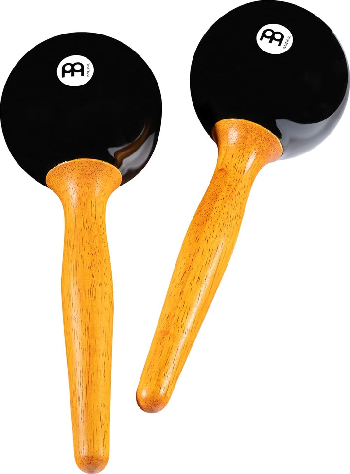 Meinl Percussion PM1BK Plastik Maracas mit Holzgriffen, 27 cm Länge, schwarz Studio, Studio