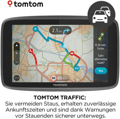 TomTom LKW Navigationsgerät GO Professional 620 (6 Zoll, Sonderziele und Routen, Stauvermeidung dank