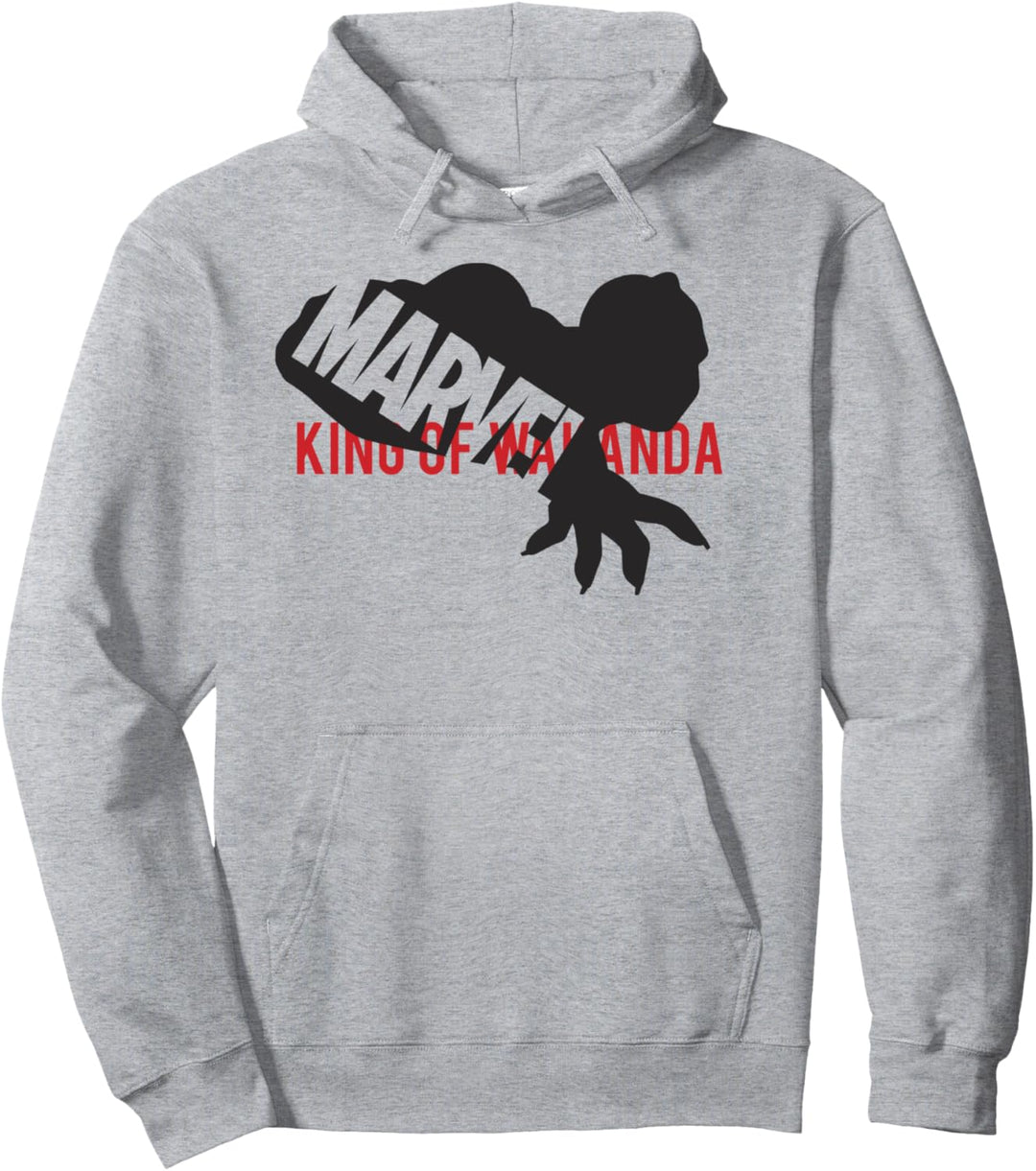 Marvel Black Panther King Of Wakanda Marvel Logo Pullover Hoodie