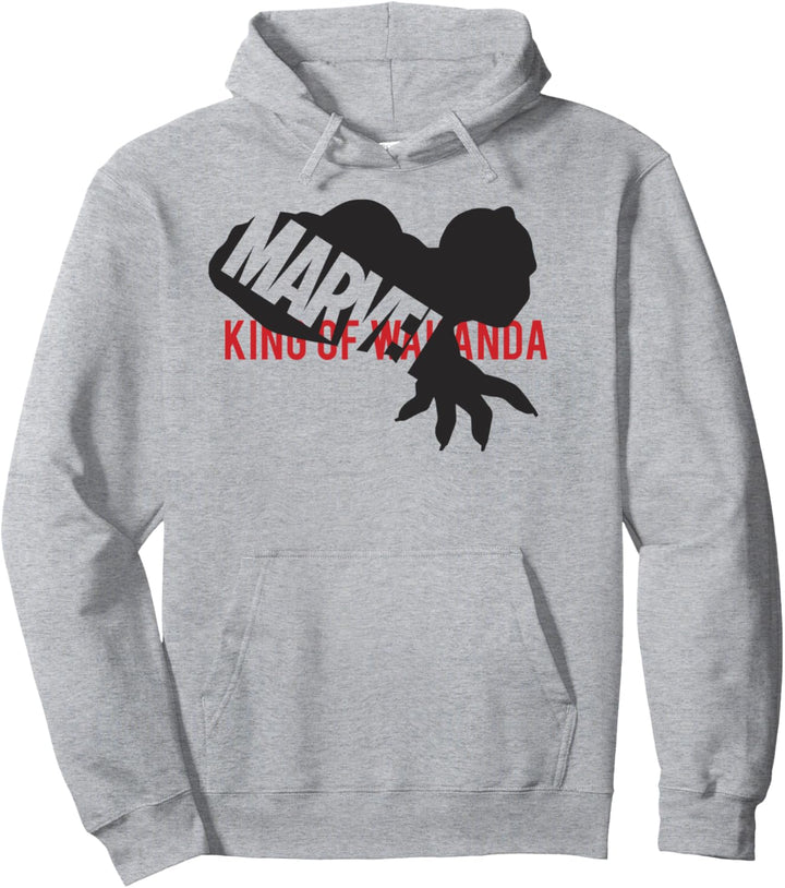 Marvel Black Panther King Of Wakanda Marvel Logo Pullover Hoodie