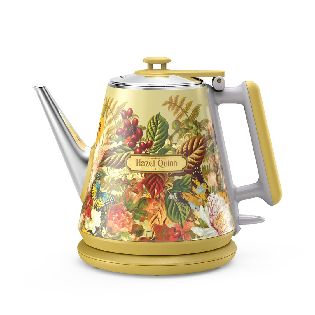 Hazel Quinn X Eduardo Recife Collaboration Elektrischer Wasserkocher, 1 Liter, Retro-Design, Kleiner