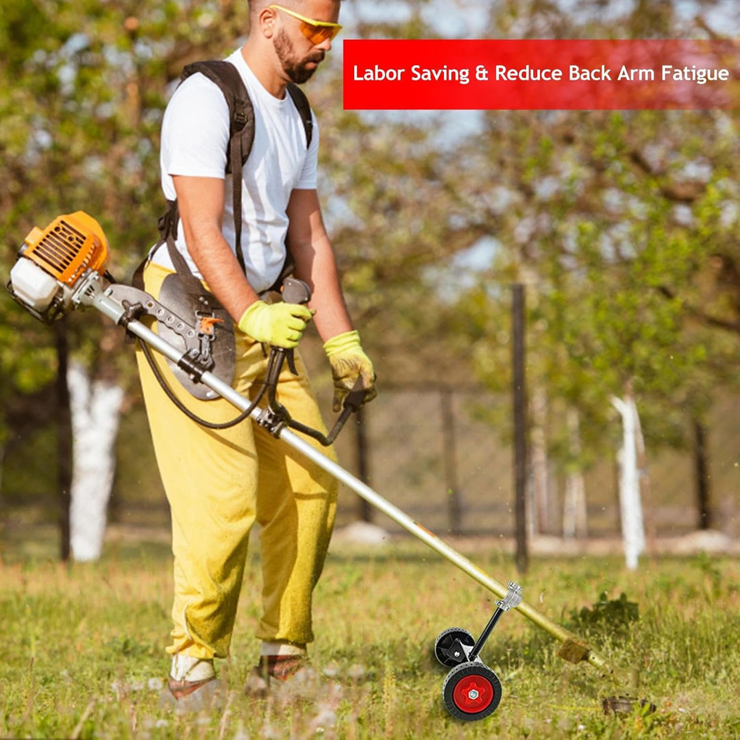 Stützrad Für Trimmer, Hilfs Für Motorsense, Stütz Für Rasentrimmer, Verstellbare Grasschneiderteile,