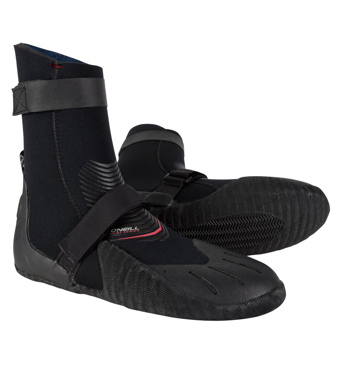 O'Neill Heat 5 mm runde Zehen-Stiefel 34 Schwarz, 34 Schwarz