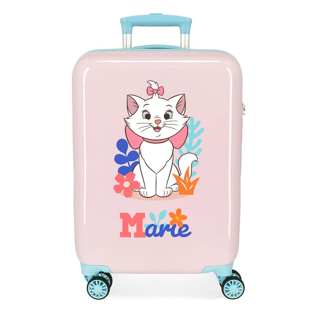 Disney Aristogatos Kabinentrolley, Rosa, 38 x 55 x 20 cm, Hartplastik, seitlicher Kombinationsversch