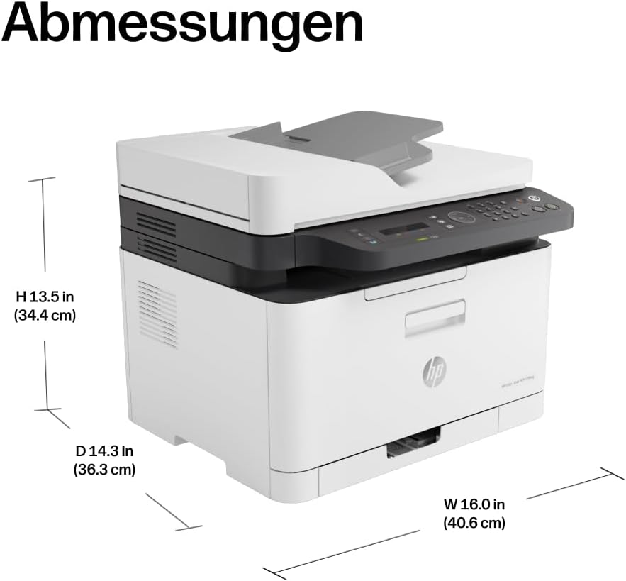 HP Color Laser 179fwg Multifunktions-Farblaserdrucker (Drucker, Scanner, Kopierer, Fax, WLAN, Airpri