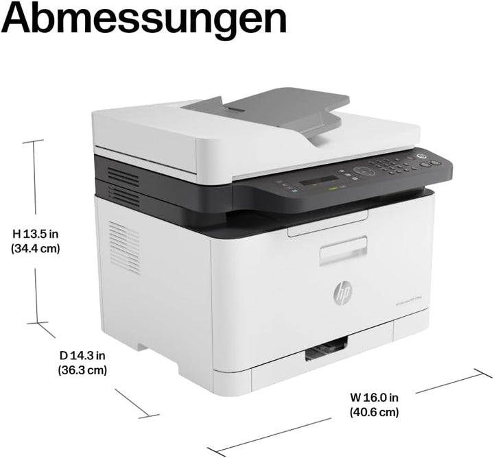 HP Color Laser 179fwg Multifunktions-Farblaserdrucker (Drucker, Scanner, Kopierer, Fax, WLAN, Airpri