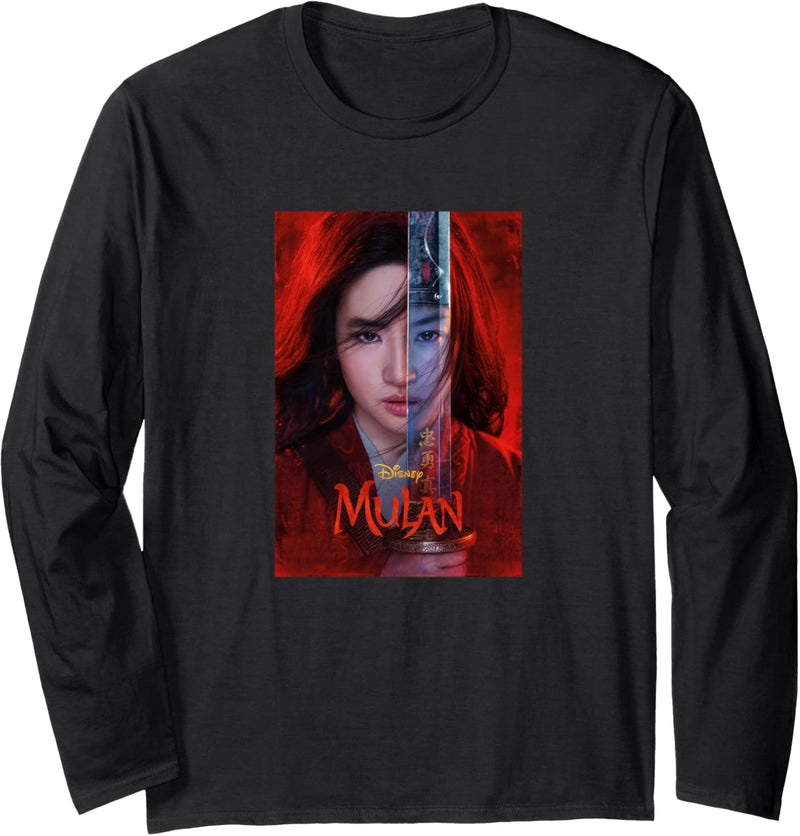 Disney Mulan Live Action Mulan Split Poster Langarmshirt