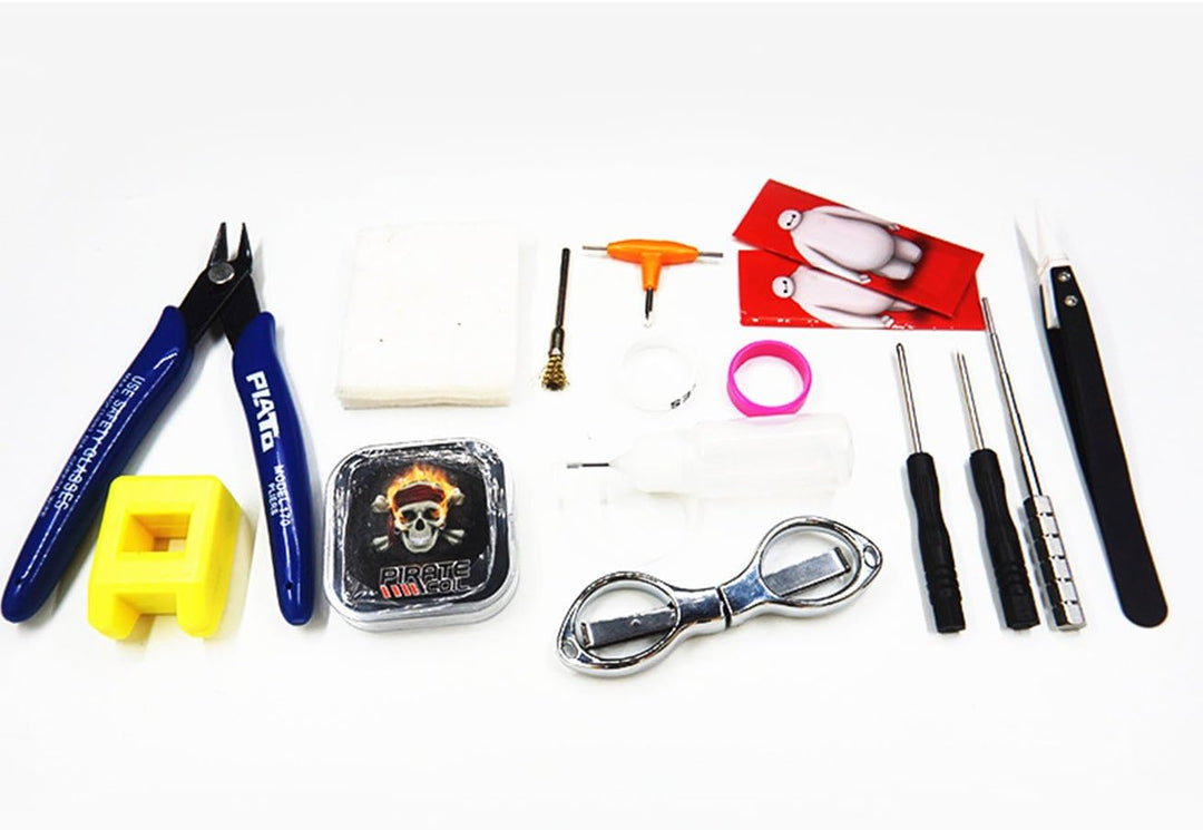 DIY V2 Mini Tool Kit with Multifunctional Ceramic Tweezers Ideal for DIY Atomizers - RDA/RTA/RBA (DI