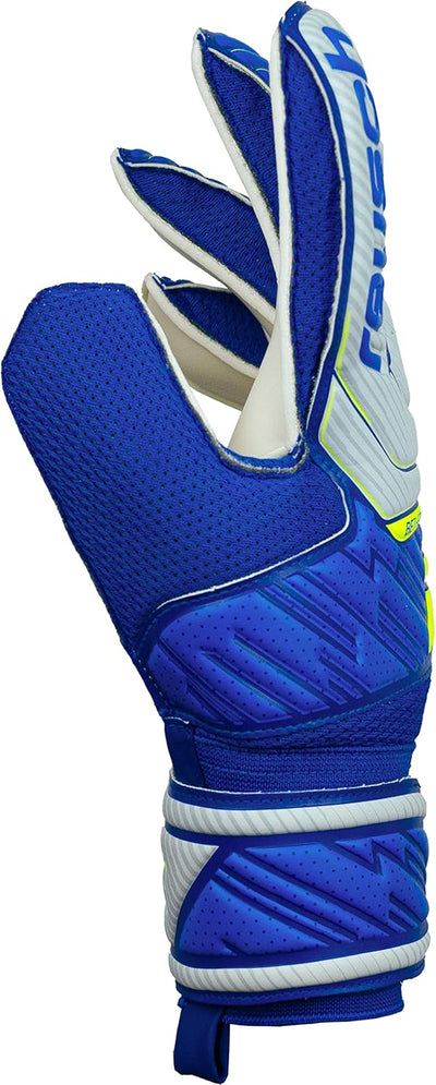 Reusch Herren Attrakt Unisex Torwarthandschuhe mit Aussennaht Schnitt und Solid Belag, Geeignet für
