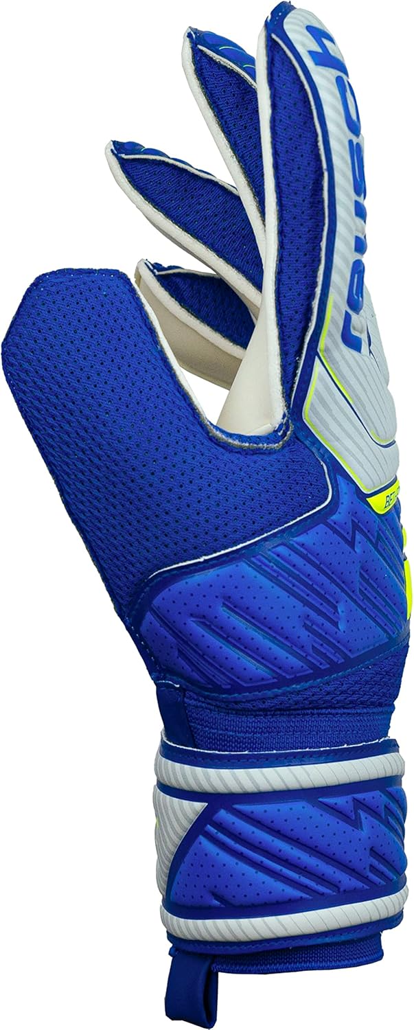 Reusch Herren Attrakt Unisex Torwarthandschuhe mit Aussennaht Schnitt und Solid Belag, Geeignet für