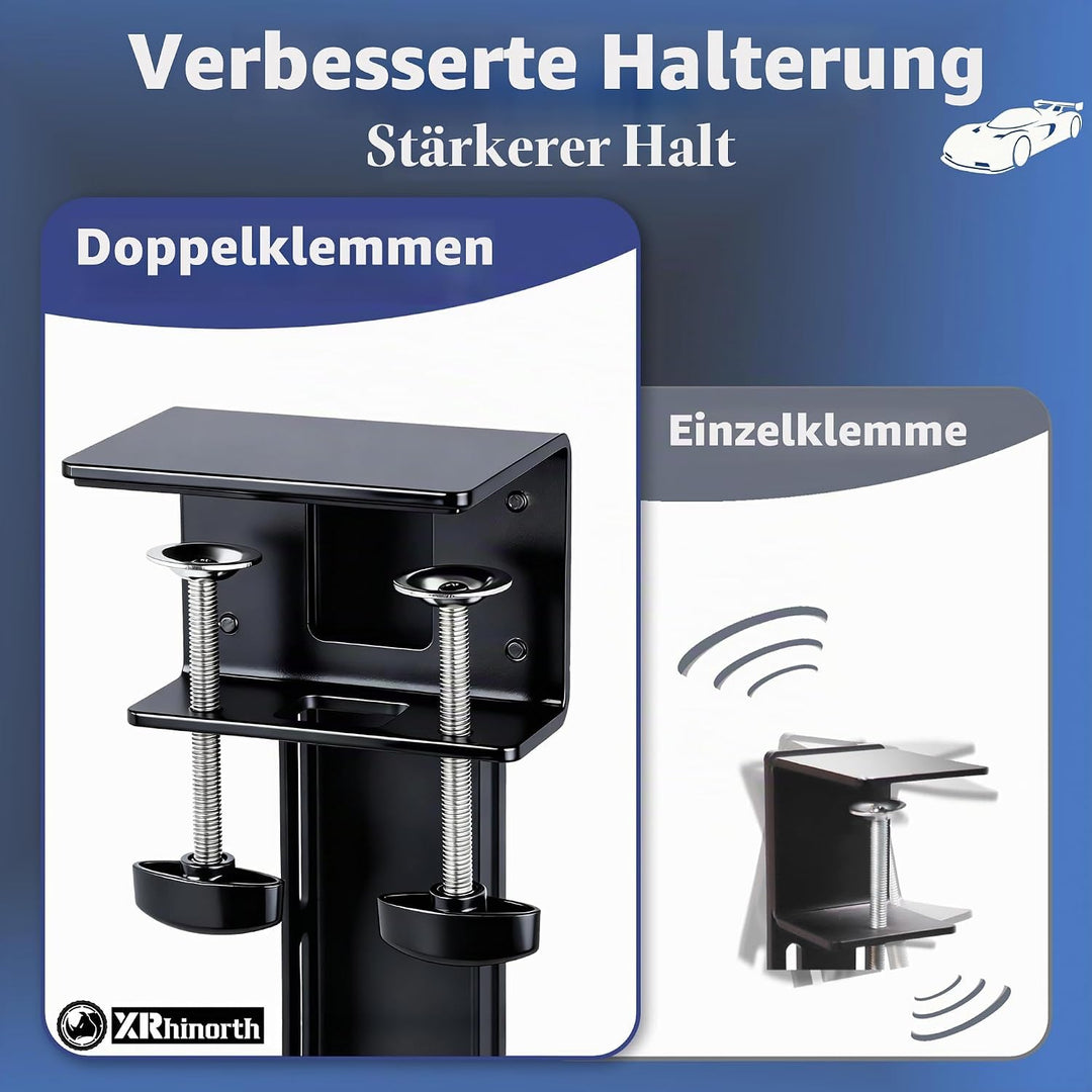XRhinorth Schreibtisch Halterung für Racing Sim Shifter und Handbremse, kompatibel mit Logitech G Dr