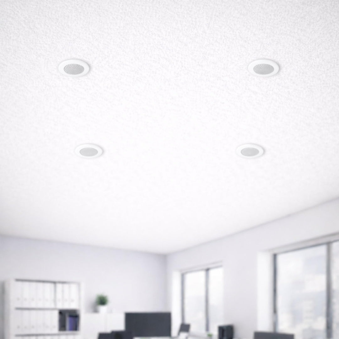 HAVA 4er Pack, Vollmetall Einbau Lautsprecher, Halogen-Design, Einbau 60mm
