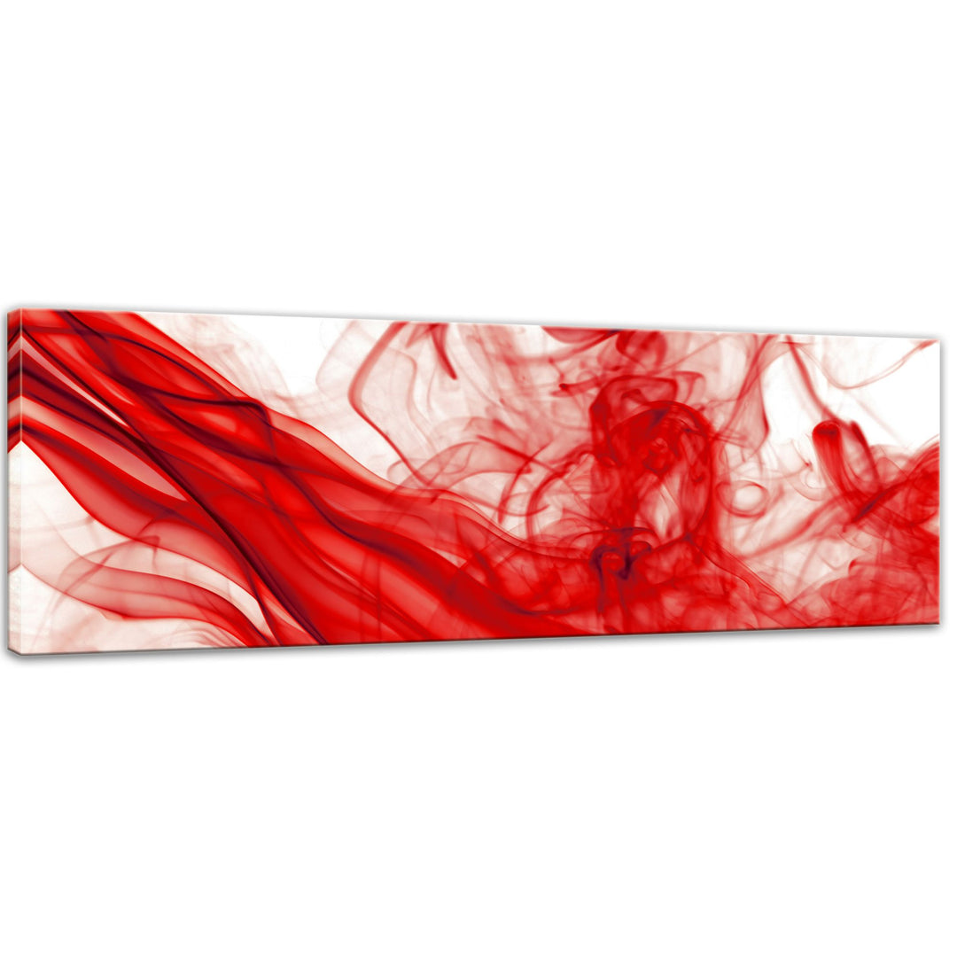 Bilderdepot24 Bild auf Leinwand | Rauch Abstrakt in 90x30 cm als Panorama Wandbild | Wand-deko Dekor