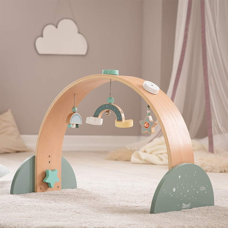 howa Spielbogen Baby Gym Spieltrapez aus Holz Space 6019