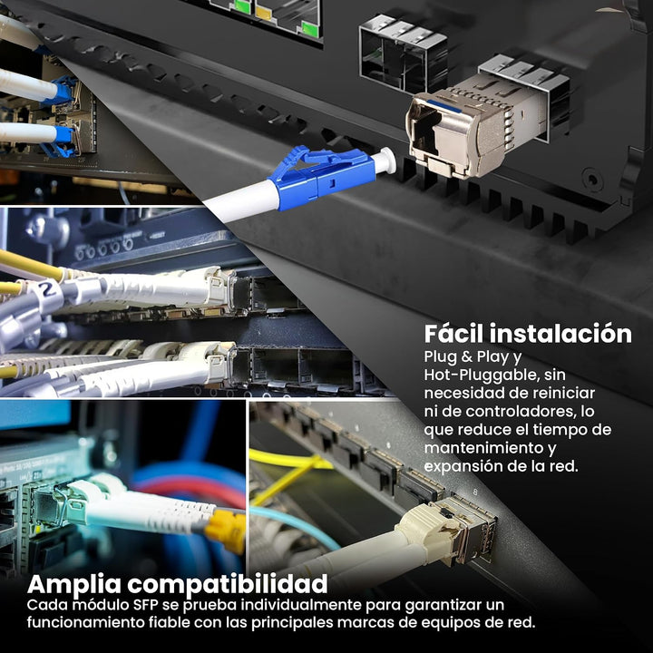 Extralink WDM SFP Modul Singlemode 10G LC 1270/1330nm bis 20km – Kompatibel mit HP Aruba – Gigabit T