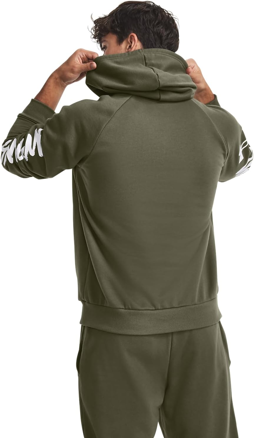 Under Armour Rival Graphic Hoody Training Herren XS (390) Marine Od Green/White, XS (390) Marine Od