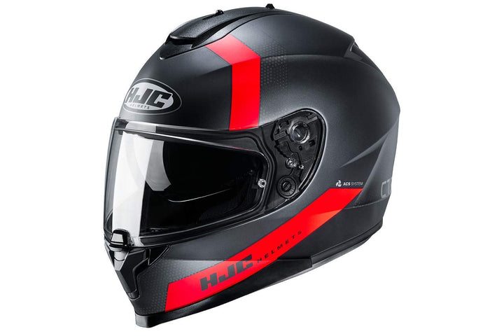 HJC, Integralhelm, C70 Eura MC1SF, S S schwarz rot, S schwarz rot