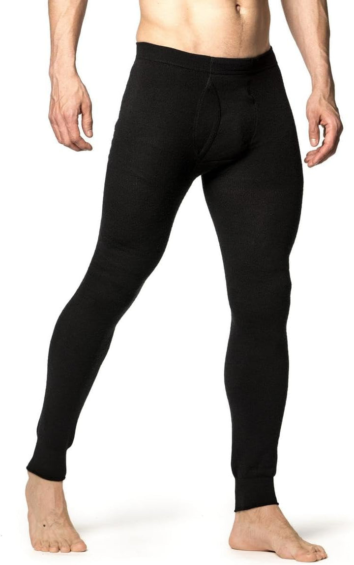 Woolpower Long Johns with Fly 200 S Schwarz, S Schwarz
