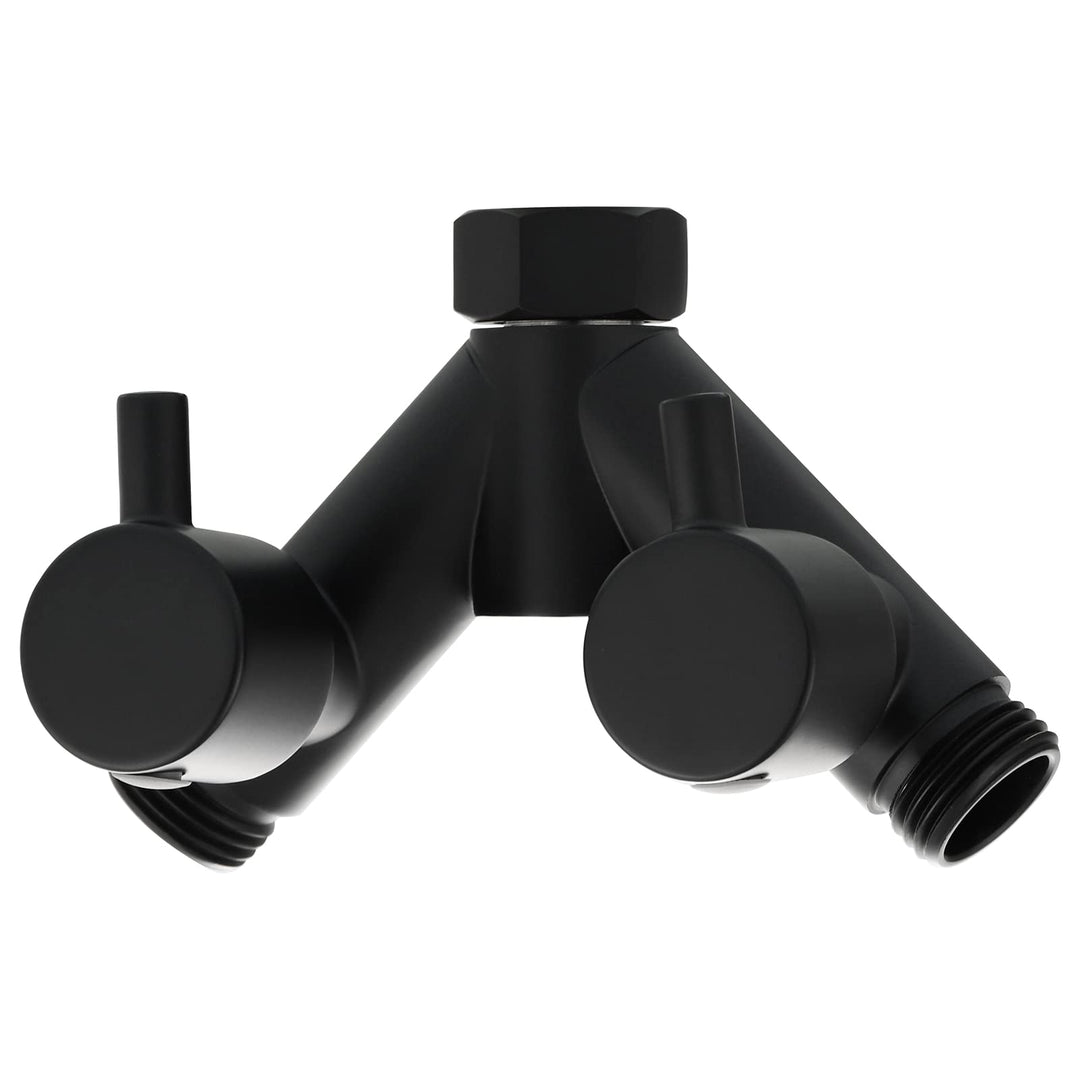 Tecmolog 2 Wege Verteiler Dusche Messing Absperrventil Y Adapter Schlauchkupplung 1/2 Zoll für Dusch