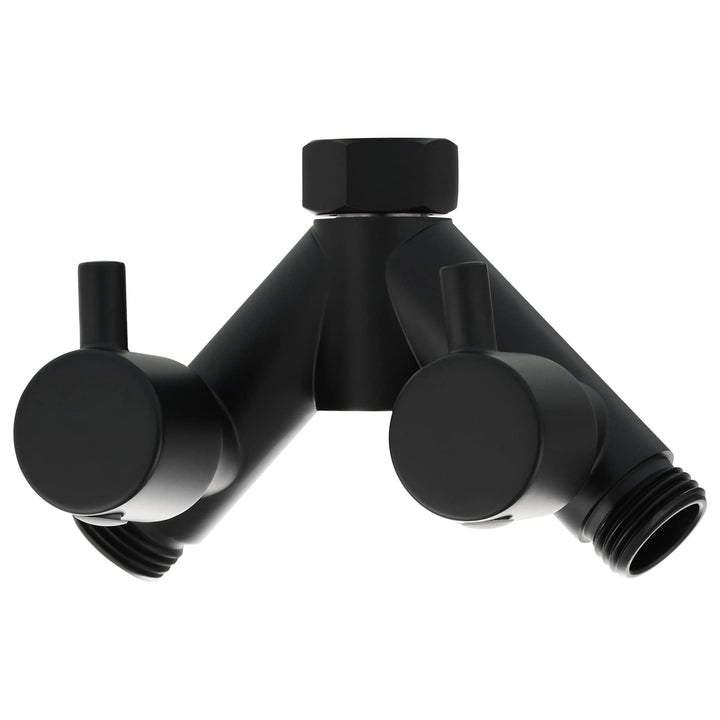 Tecmolog 2 Wege Verteiler Dusche Messing Absperrventil Y Adapter Schlauchkupplung 1/2 Zoll für Dusch