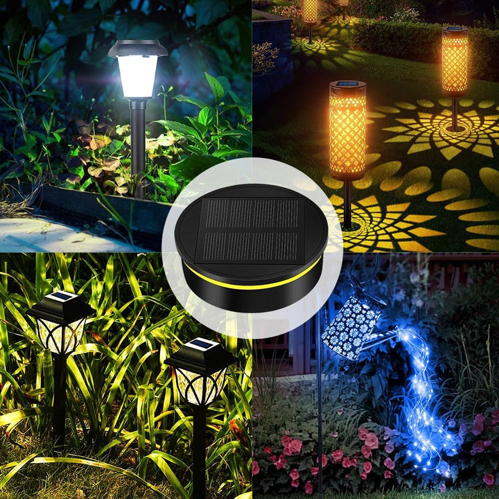 Flintronic Solarleuchten Ersatzteile, 4 Stück Solar Ersatzdeckel 7.9cm, Solarleuchten Ersatz Top mit