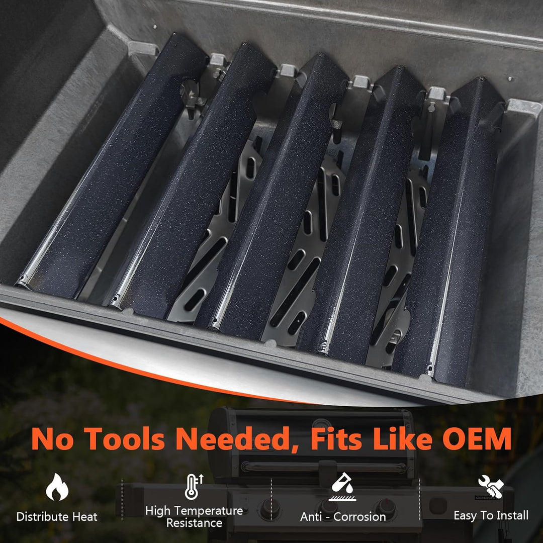 QuliMetal Aromaschienen für Weber Genesis II/LX 300, passend für Genesis II E310, II E315, II E335 (