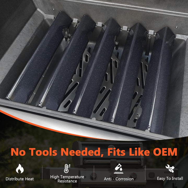 QuliMetal Aromaschienen für Weber Genesis II/LX 300, passend für Genesis II E310, II E315, II E335 (