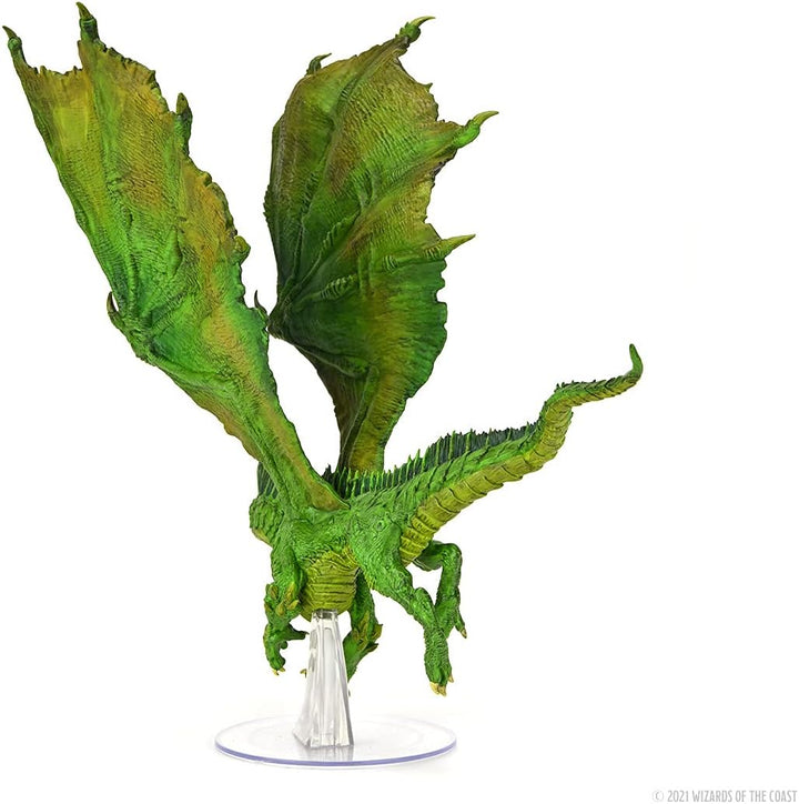 WizKids D&amp;D Icons of The Realms: Adult Green Dragon Figur | DnD Miniaturen Grün für Erwachsene, Grün
