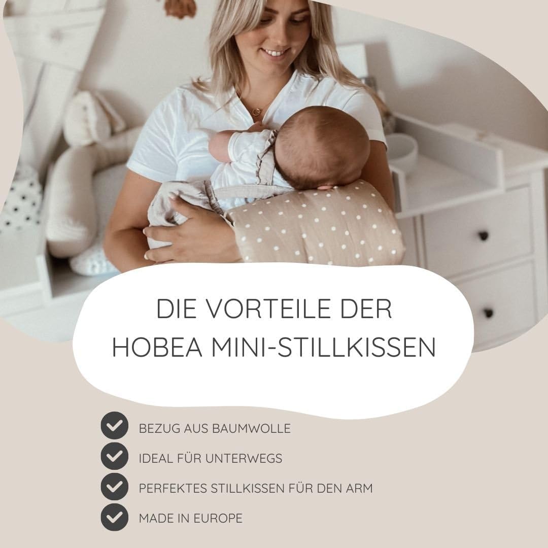 HOBEA-Germany Ministillkissen Arm-Stillkissen kleines Stillkissen für unterwegs Stillmuff Reisestill