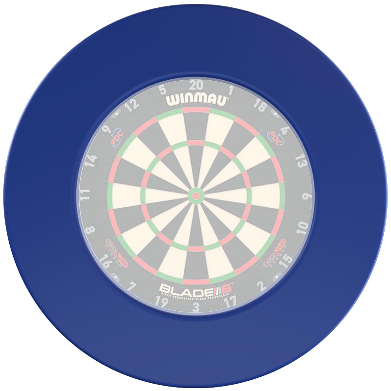 Winmau Dart Surround Plain, professioneller Look, farblich sortiert Blue, Blue